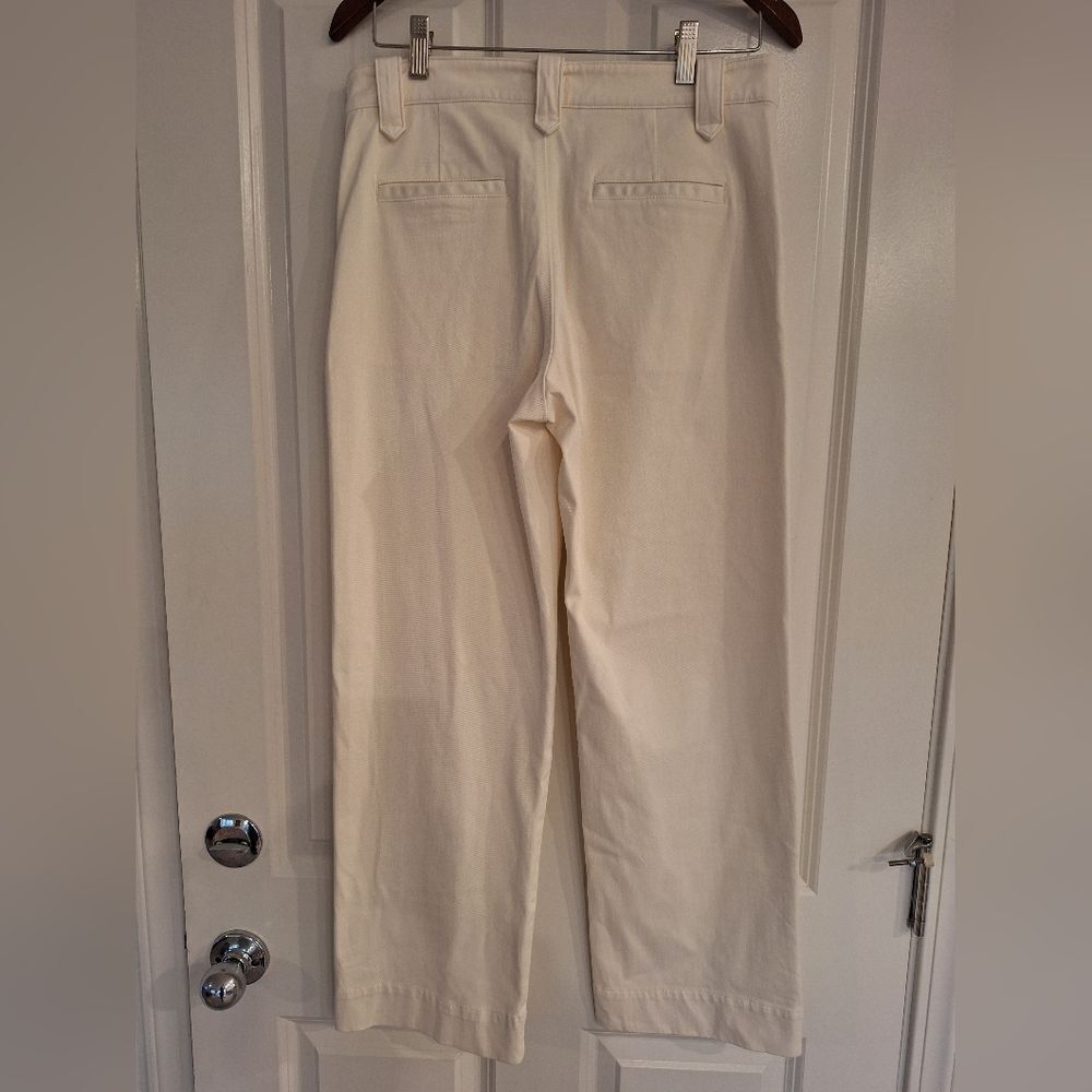 Faherty ivory color organic cotton pants‎ size 6 - Picture 4 of 9